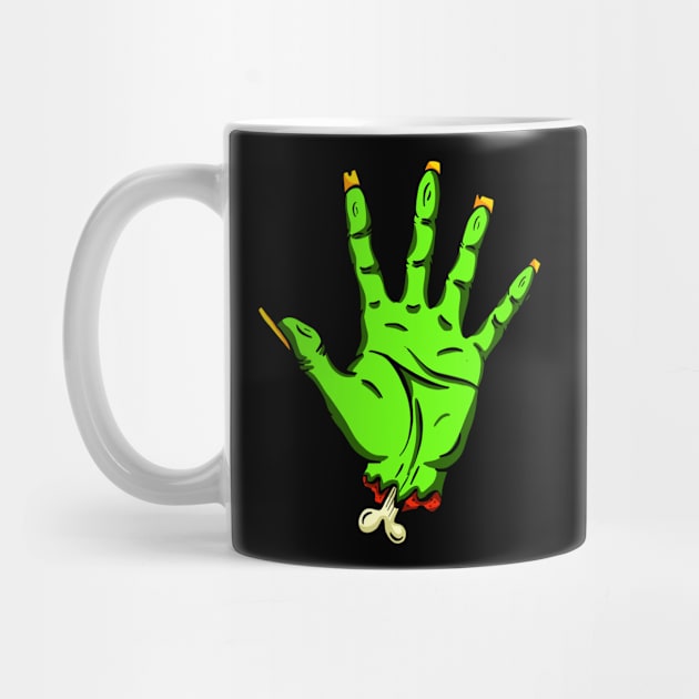 Zombie Undead Cut off Hand Hello Cartoon by Squeeb Creative